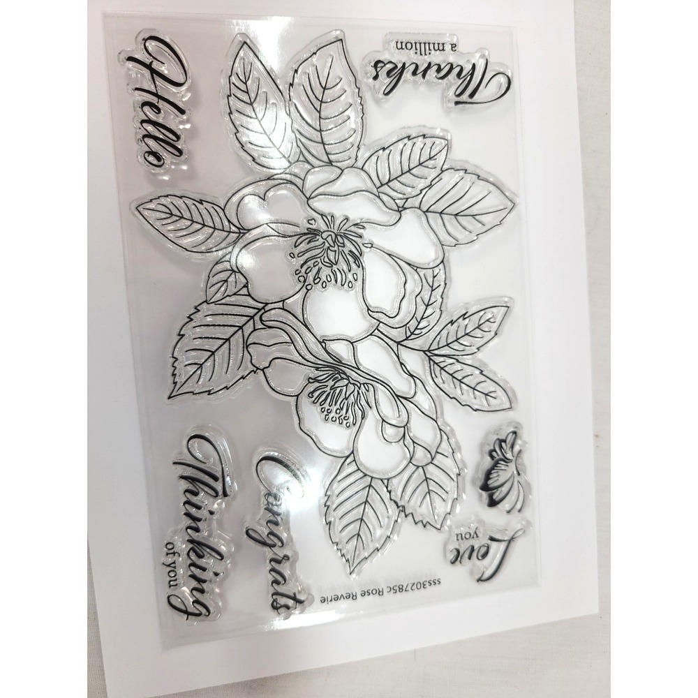 Simon Says Alt E New ‎ Stamp and Die Set Rose Reverie Scrapbooking Supplies - Picture 4 of 6